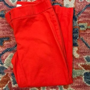 LOFT Bright red/orange pants